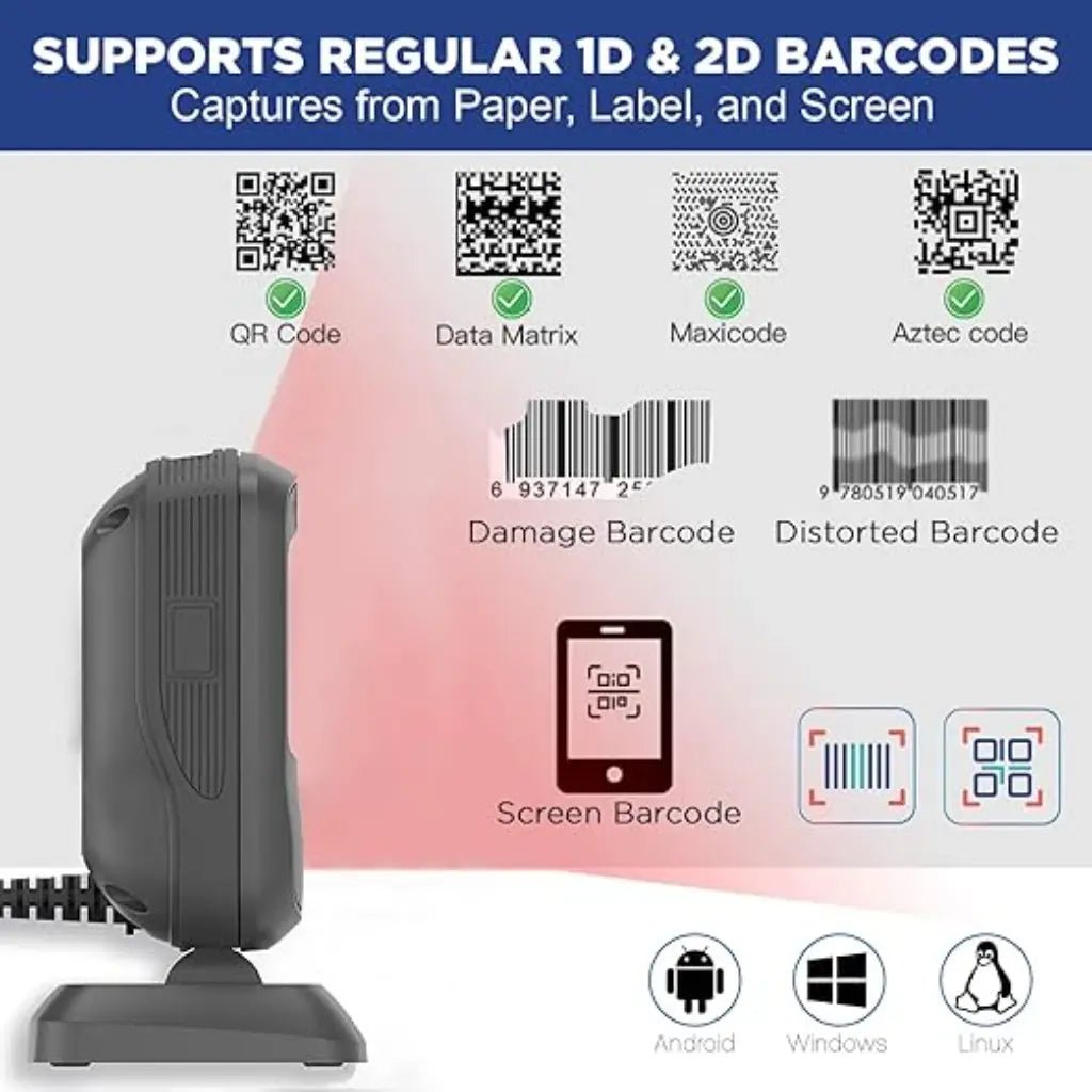 Newland NLS-FR4080 Desktop 2D Megapixel Presentation Barcode Scanner
