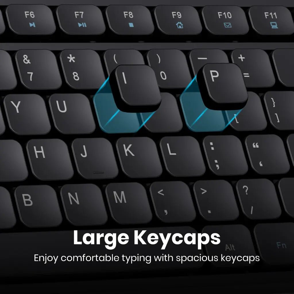Portronics Key8 Combo POR 2400 Wireless Keyboard and Mouse Set with Adjustable DPI
