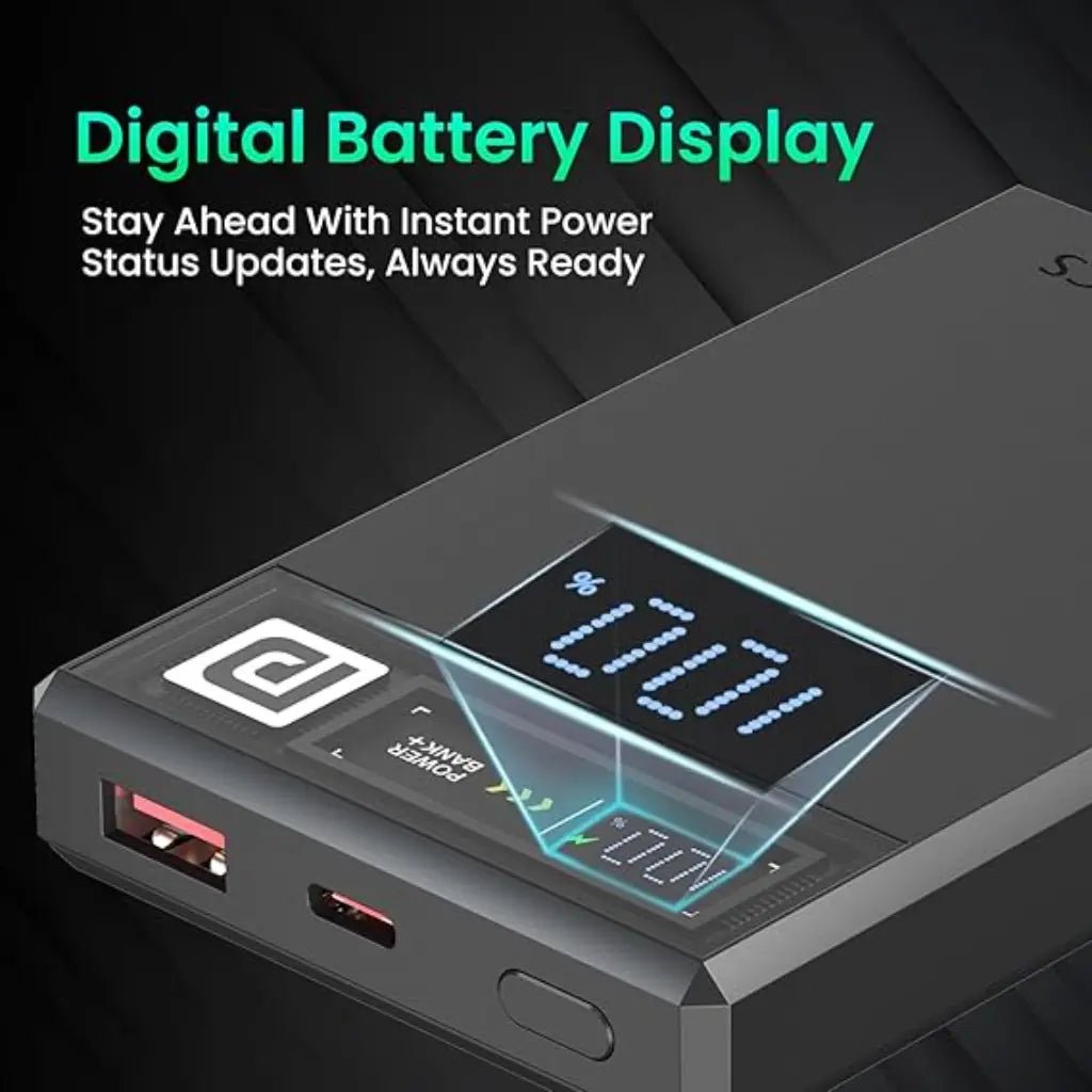 Portronics Luxcell MagClick 10K (POR 2257) 10000mAh 15W Magnetic Wireless & 22.5W Fast Charging Power Bank