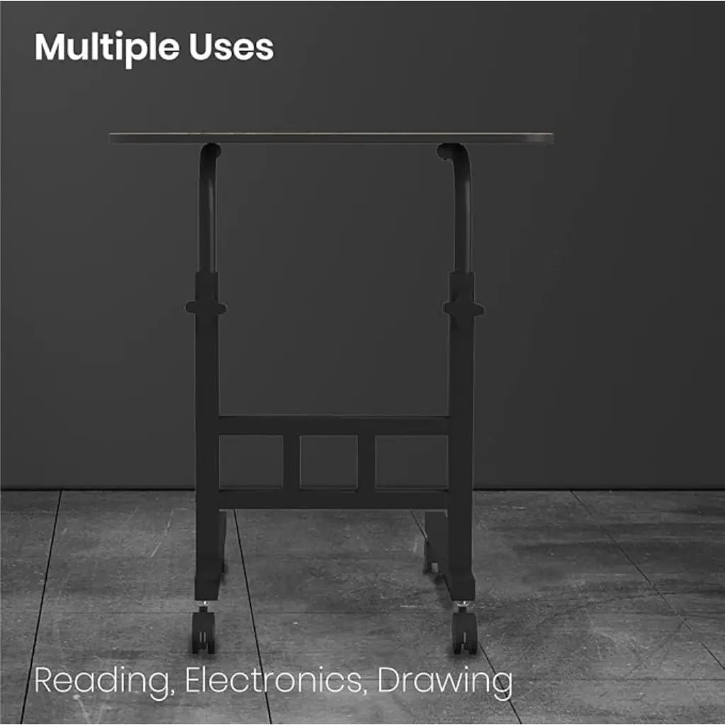 Portronics My Buddy D POR 1376 Ergonomic Adjustable Portable Laptop Desk with Rolling Wheels