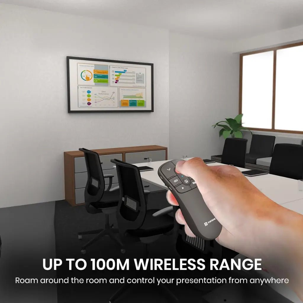 Portronics SlideMate POR 2188 Wireless Presentation Remote with Integrated Red Laser Pointer