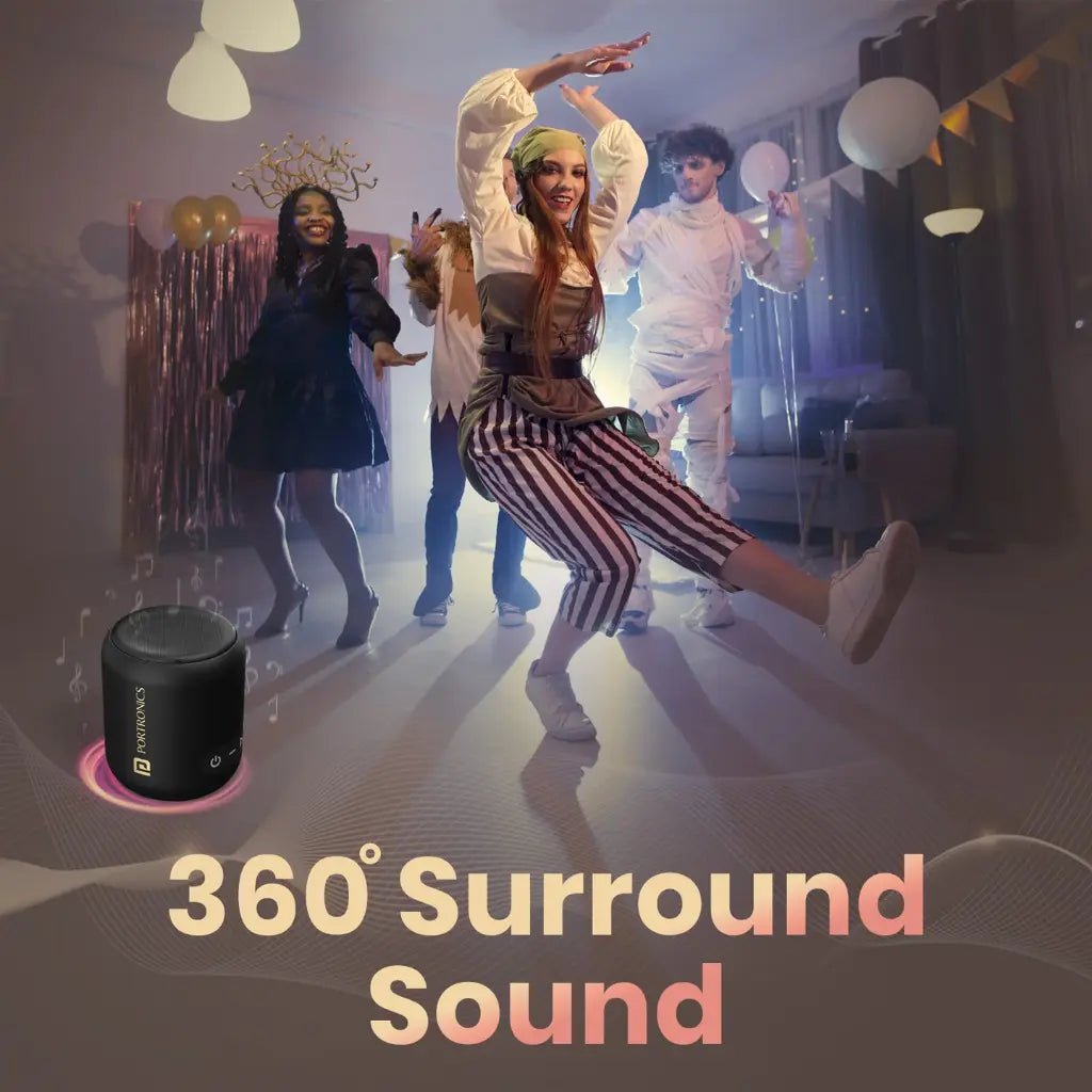 Portronics SoundDrum 1 (POR 1288) 10W Portable Bluetooth Speaker with Enhanced Bass