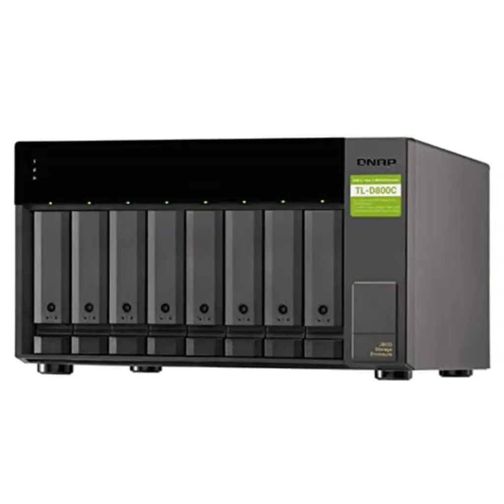 QNAP TL-D800C 8-Bay USB 3.2 Gen 2 Type-C JBOD Desktop Storage Expansion Enclosure
