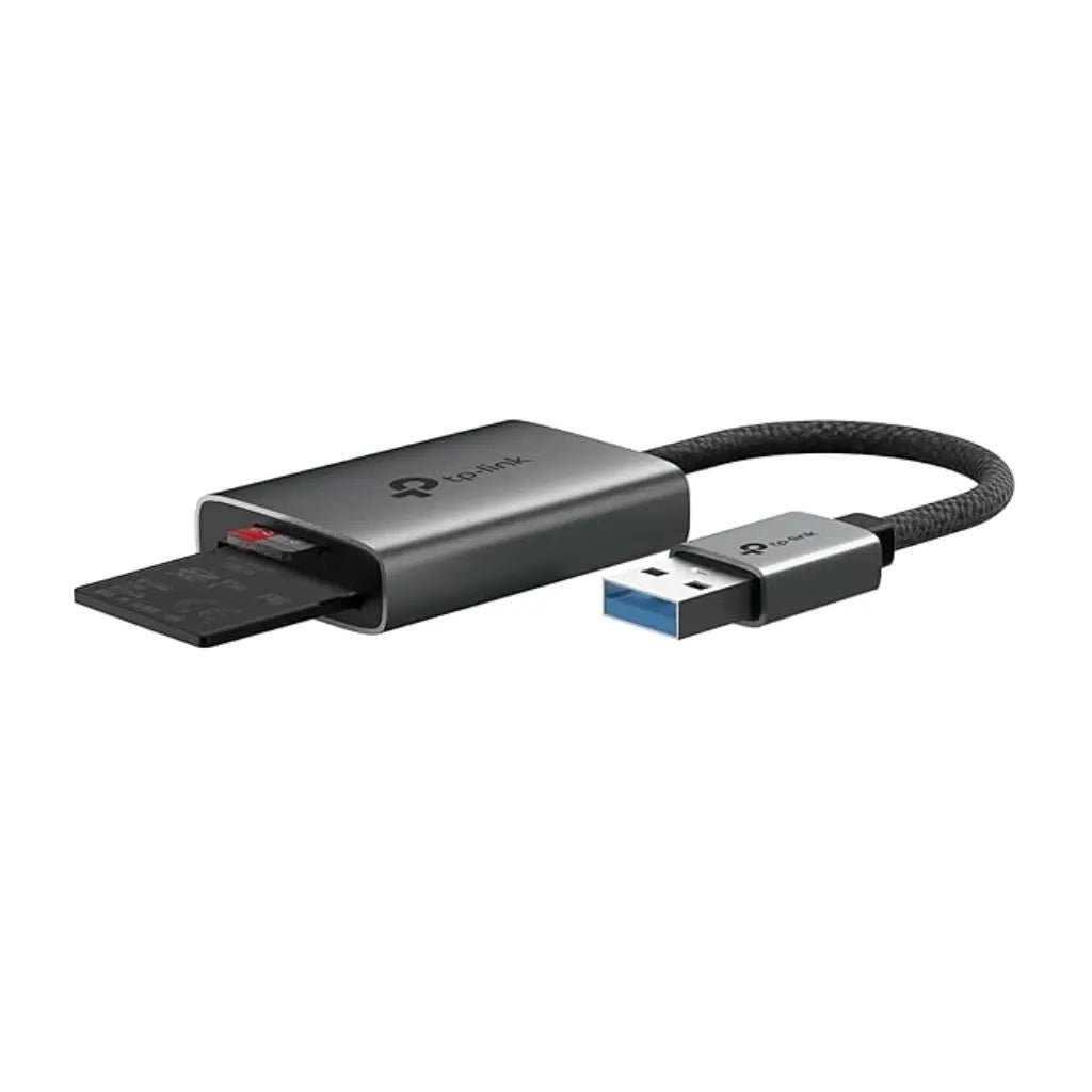 TP-Link UA430 USB 3.0 Type-A Dual Slot SD and microSD Card Reader with 5Gbps High-Speed Data Transfer