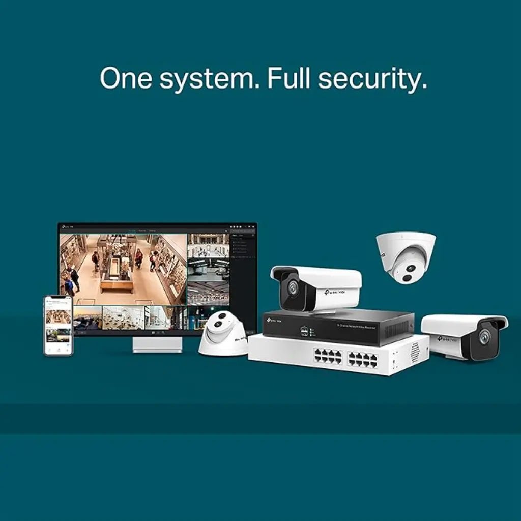 TP-Link VIGI NVR1016H 16-Channel Network Video Recorder with H.265+ Compression and ONVIF Compatibility
