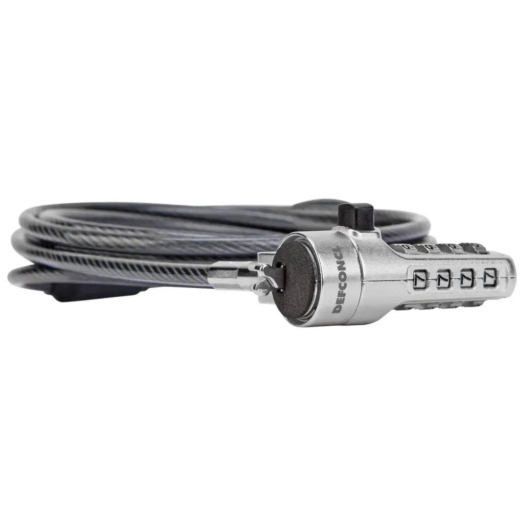 Targus DEFCON Trapezoid Resettable Combination Cable Lock for Laptops and Tablets with Noble Slot