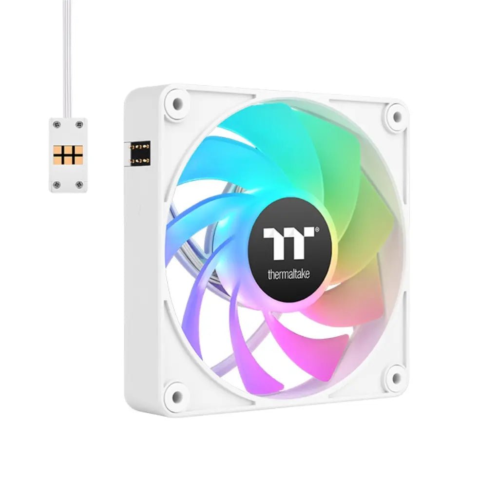 Thermaltake CT140 EX Reverse ARGB 140mm PWM Case Fan 3-Pack - White