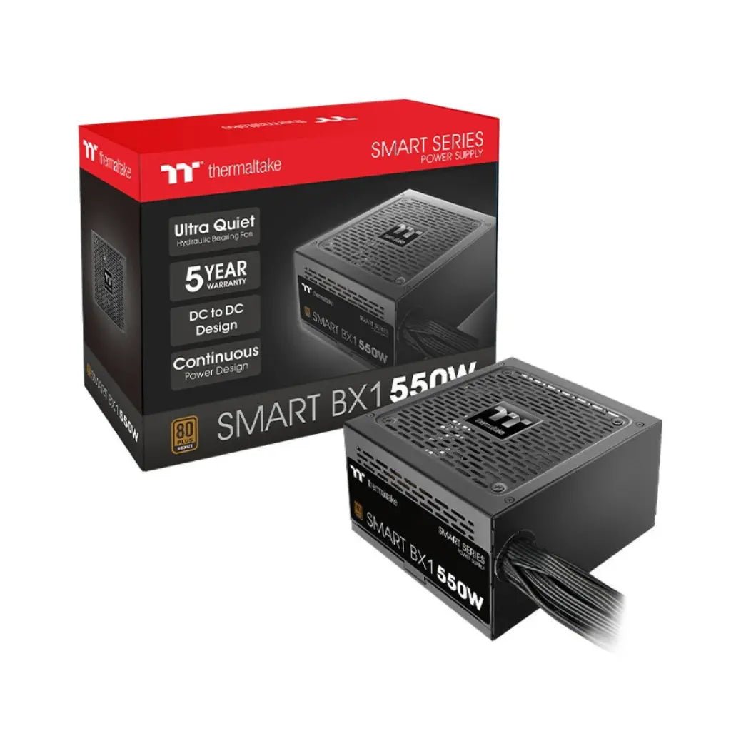 Thermaltake Smart BX1 550W 80 Plus Bronze Certified Non-Modular ATX Power Supply