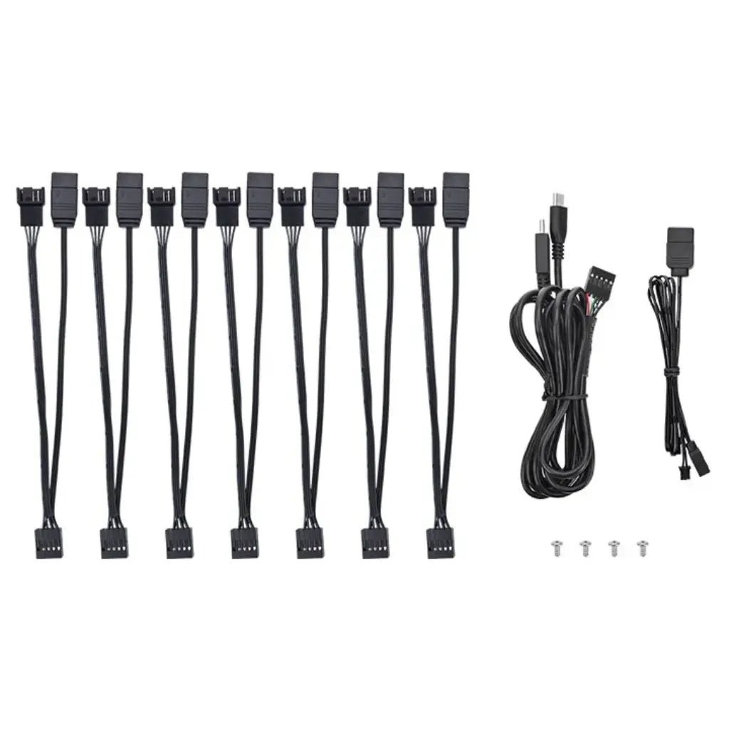 Thermaltake TT Sync V2 14-Port ARGB Lighting Controller Hub with PCIe 8-Pin Power Connector