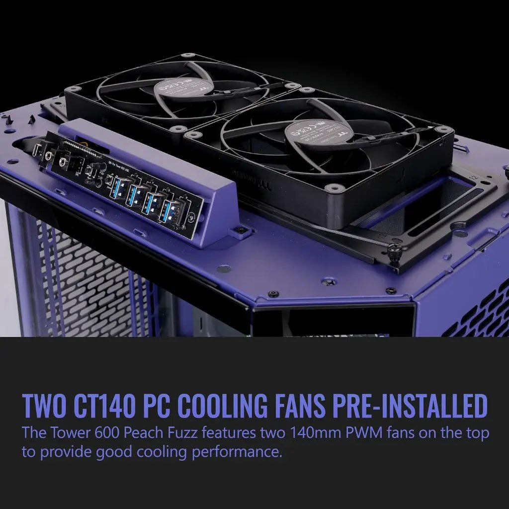 Thermaltake Tower 600 ATX Mid Tower Case - Future Dusk Edition with Octagonal Vertical Design