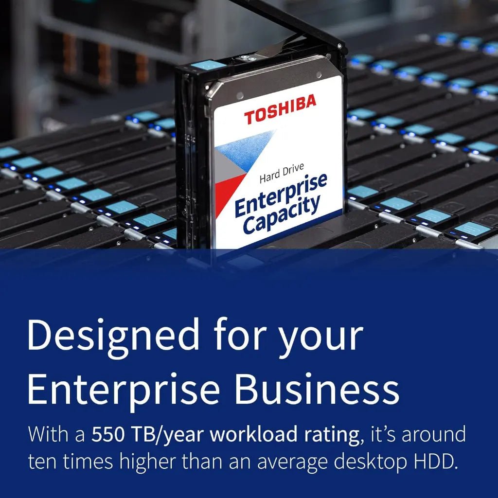 Toshiba MG11ACA22TE 22TB 3.5-Inch Enterprise SATA 6Gb/s 7200RPM CMR Hard Drive for NAS and Data Center