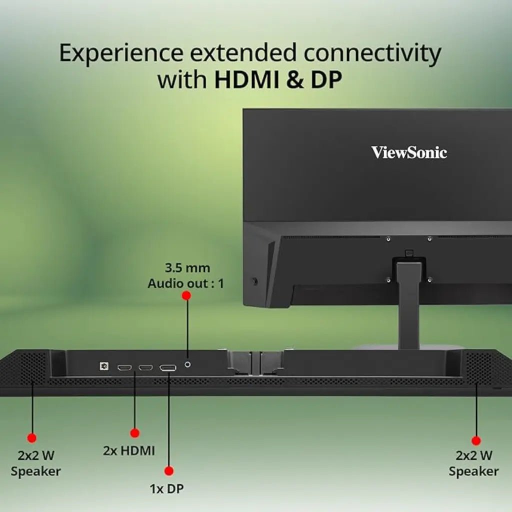 ViewSonic 27-inch 4K UHD IPS Monitor with HDR10 and Built-in Speakers (VA2708-4K-MHD)
