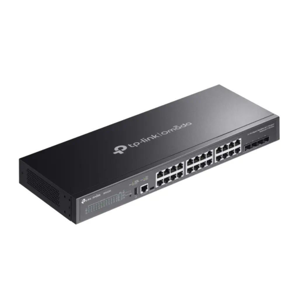 TP-Link Omada SG5428X 24-Port Gigabit L3 Managed Switch with 4x 10G SFP+ Uplinks and Stacking Capability