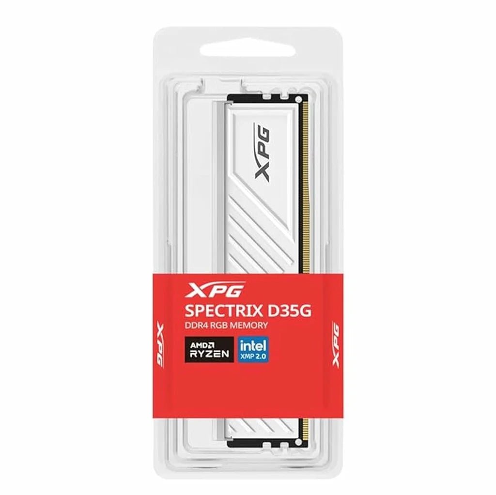 XPG SPECTRIX D35G 16GB (2x8GB) DDR4 3200MHz CL16 RGB Gaming Desktop Memory - White