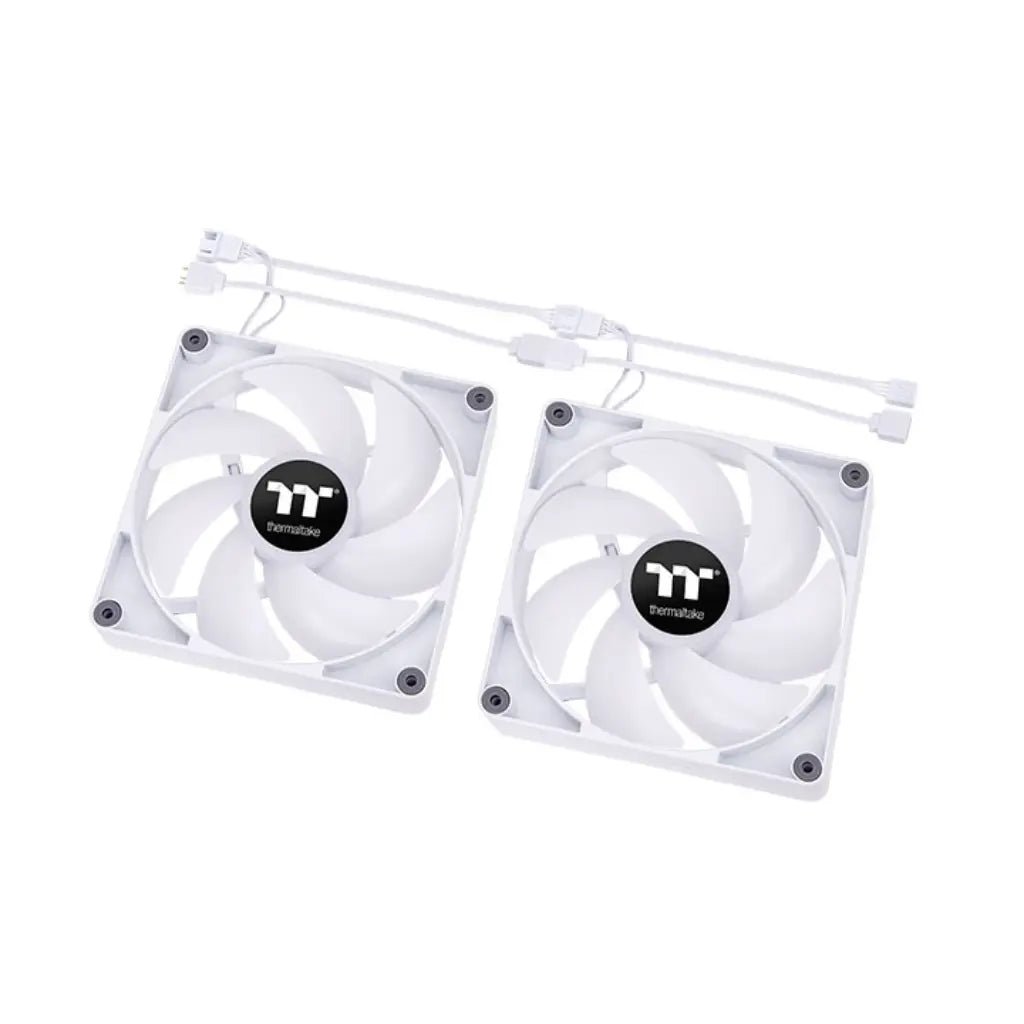 Thermaltake CT120 ARGB Sync 120mm PWM High-Performance CPU Cooling Fan - White (2-Pack)