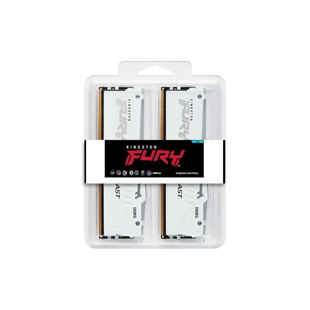 Kingston FURY Beast 32GB (2x16GB) DDR5 6000MHz CL30 Desktop Memory Kit