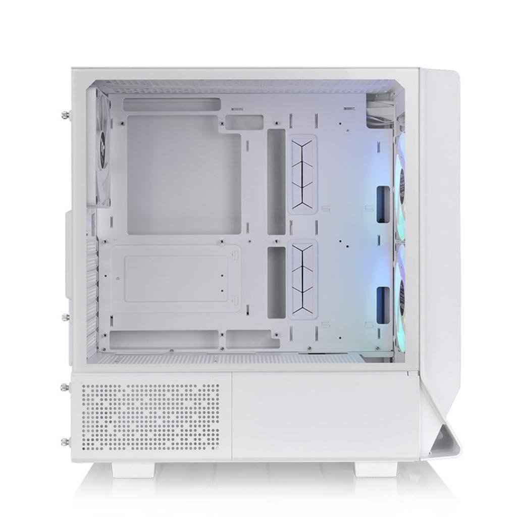 Thermaltake Ceres 330 TG ARGB Snow ATX Mid Tower Tempered Glass PC Case with Pre-Installed Fans