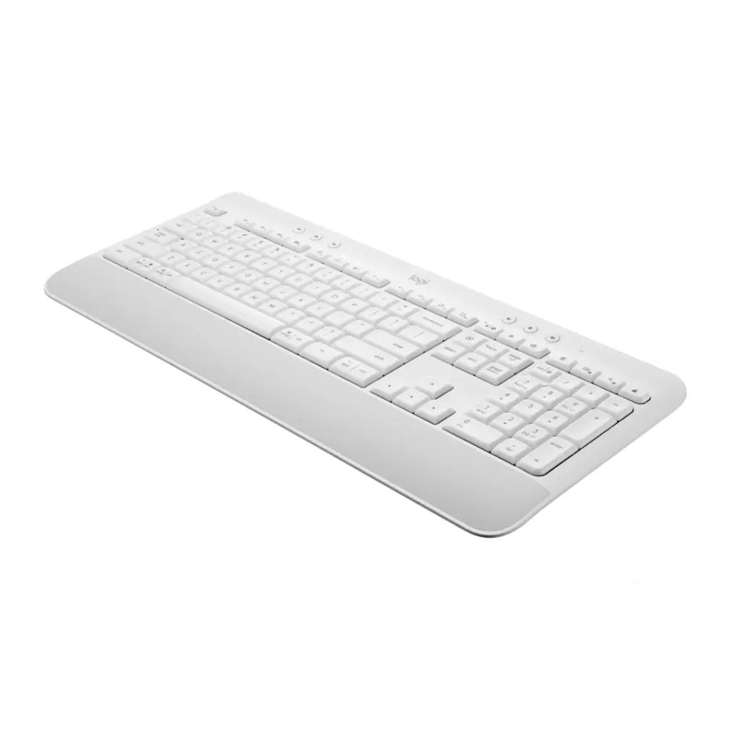 Logitech Signature K650 Wireless Bluetooth Keyboard with Integrated Palm Rest - Off White
