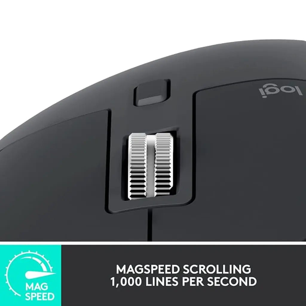 Logitech MX Master 3S Wireless Performance Mouse with 8K DPI Sensor - Graphite