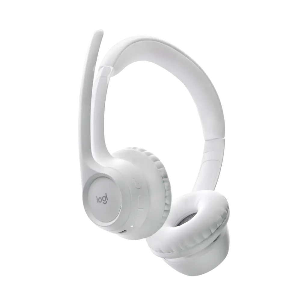 Logitech Zone 300 Lightweight Wireless Bluetooth Headset with Noise-Cancelling Microphone - Off White
