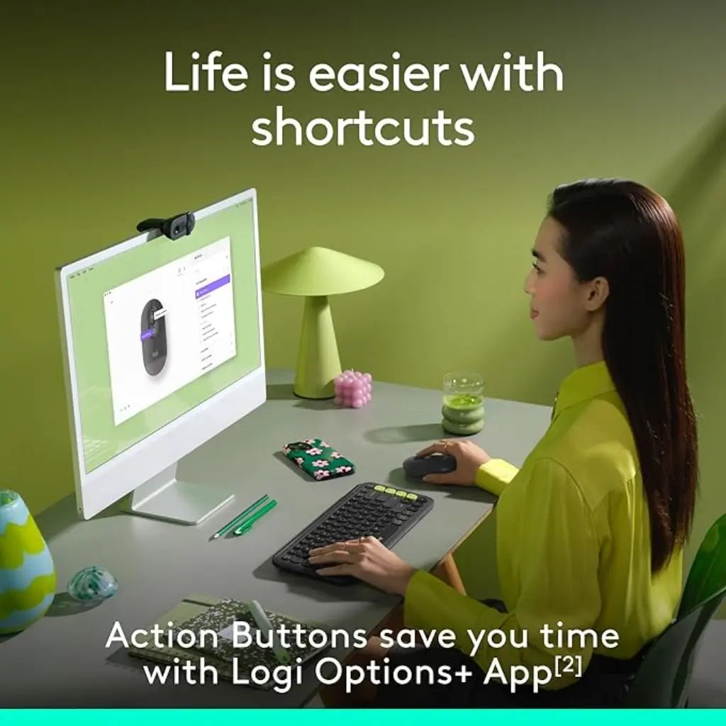 Logitech POP Multi-Device Bluetooth Wireless Mouse with Customizable Emoji Button - Graphite