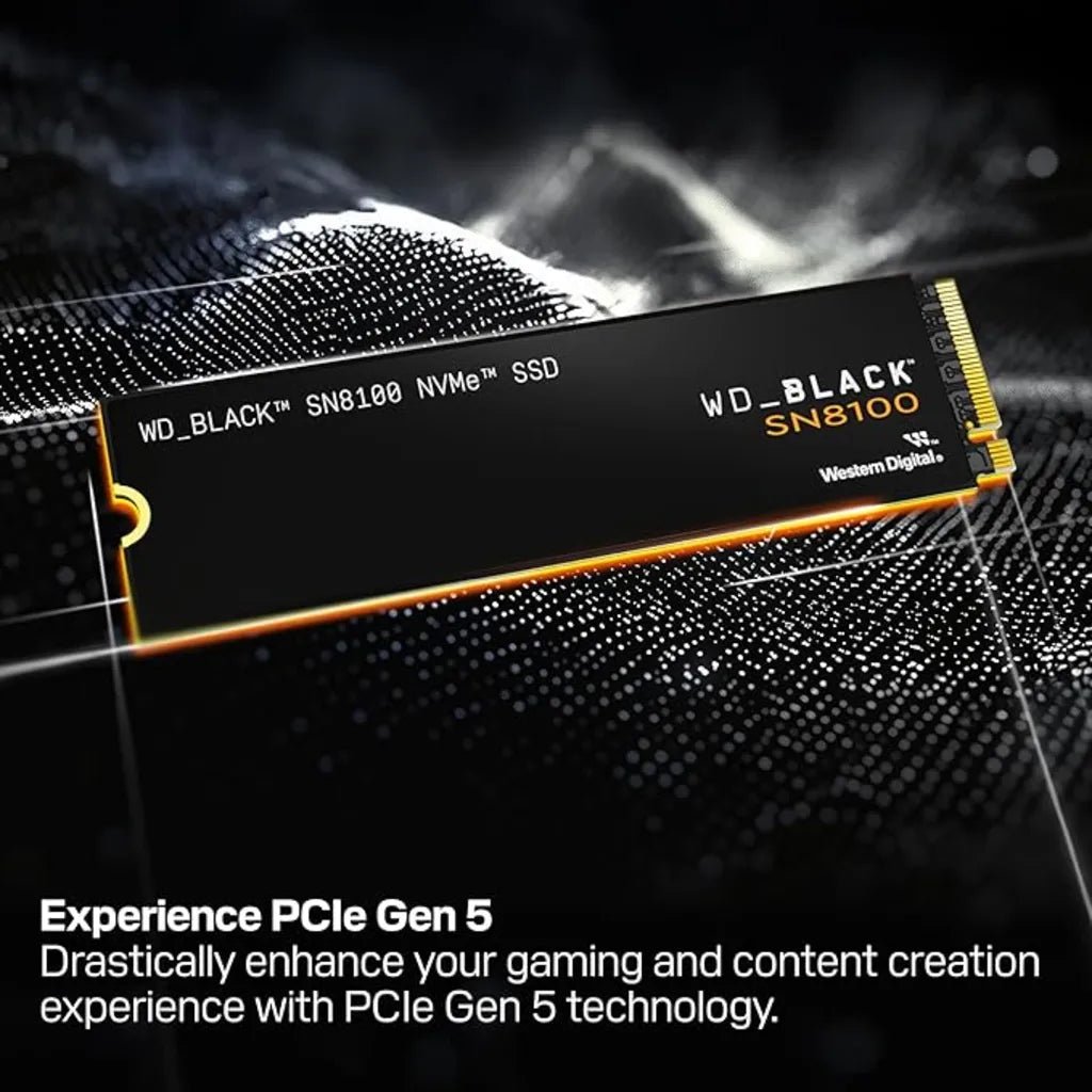 Western Digital WD_BLACK SN850X 1TB NVMe Gen 5 M.2 2280 PCIe Internal Gaming SSD