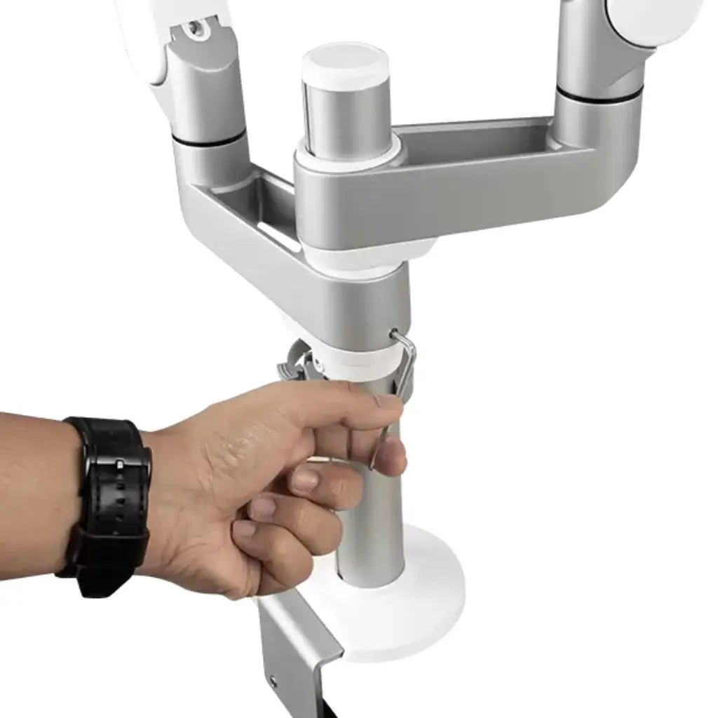 Cadyce CA-MRM202 Dual Monitor Arm with Mechanical Spring - Adjustable Desk Mount for Two Screens
