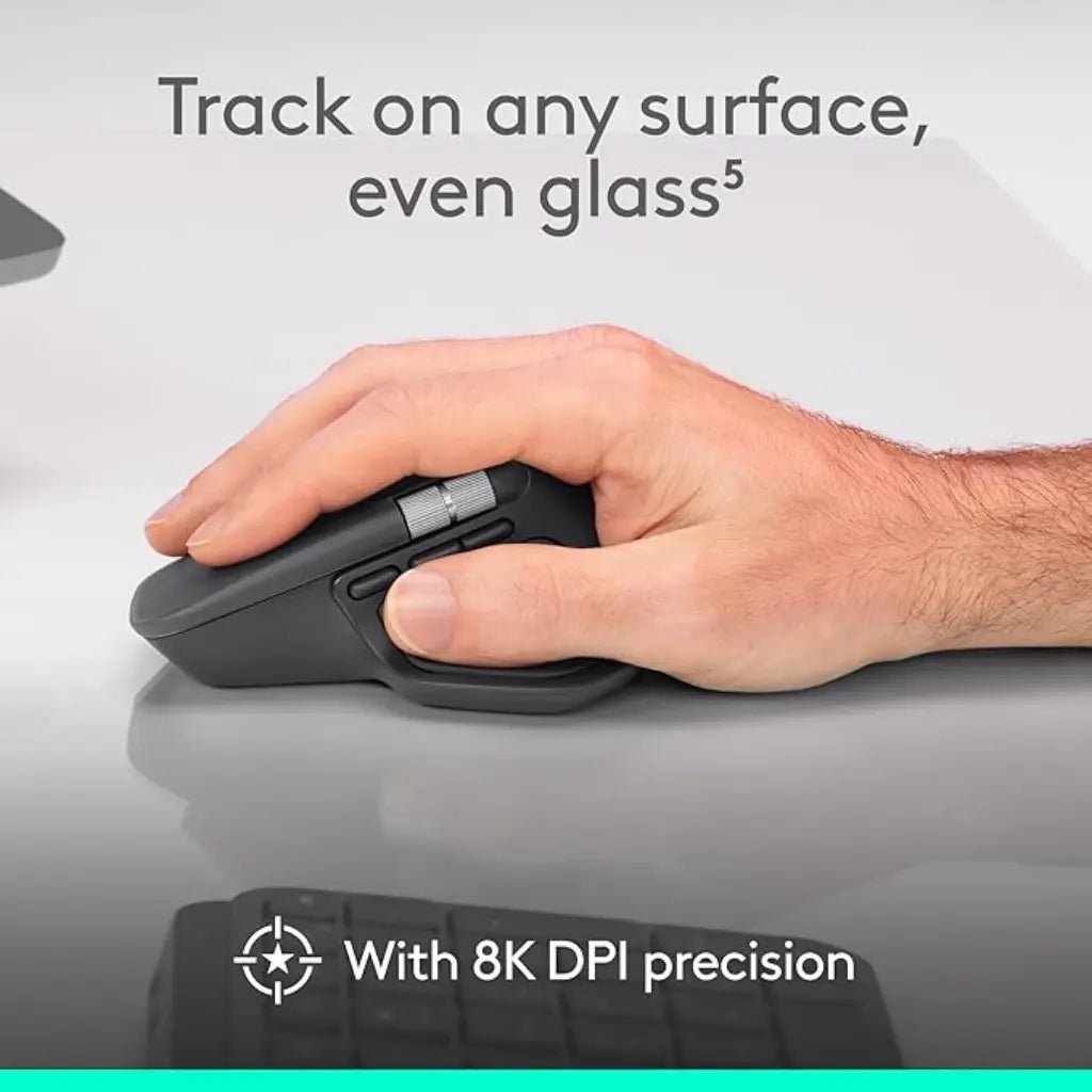Logitech MX Master 4 Advanced Ergonomic Wireless Mouse with Haptic Feedback and MagSpeed Scroll Wheel