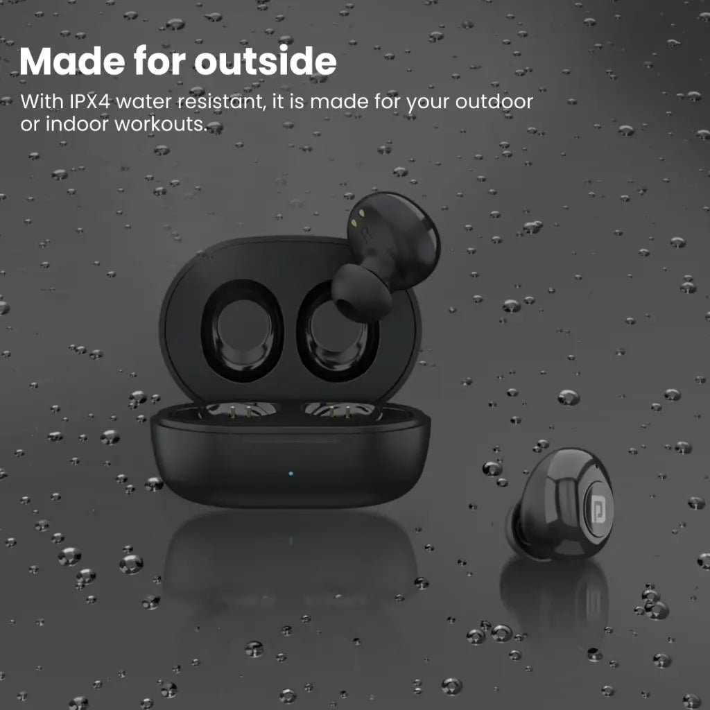 Portronics Harmonics Twins S3 TWS Wireless Earbuds with Bluetooth 5.2 and 20-Hour Playtime