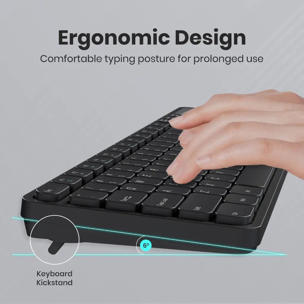 Portronics Key8 Combo POR 2400 Wireless Keyboard and Mouse Set with Adjustable DPI