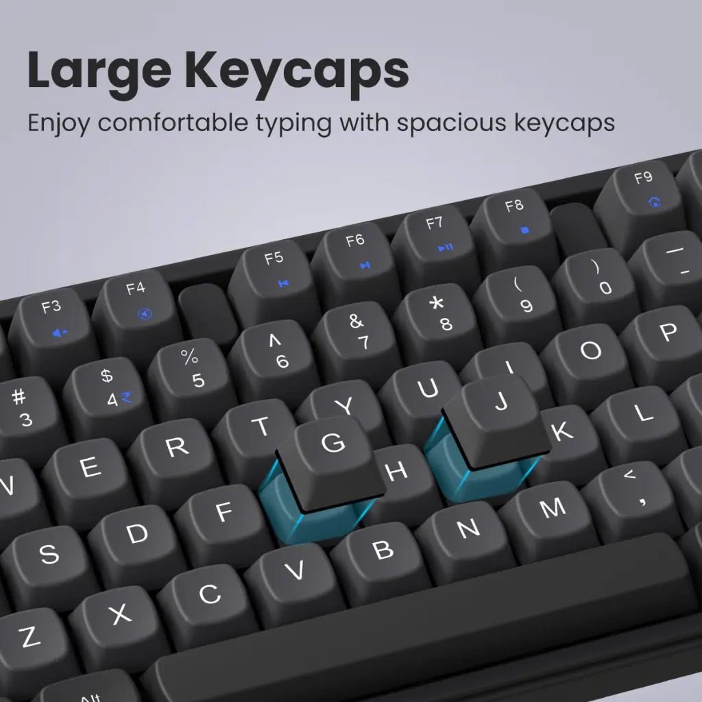 Portronics Key9 Wireless Keyboard and Mouse Combo Set - Grey