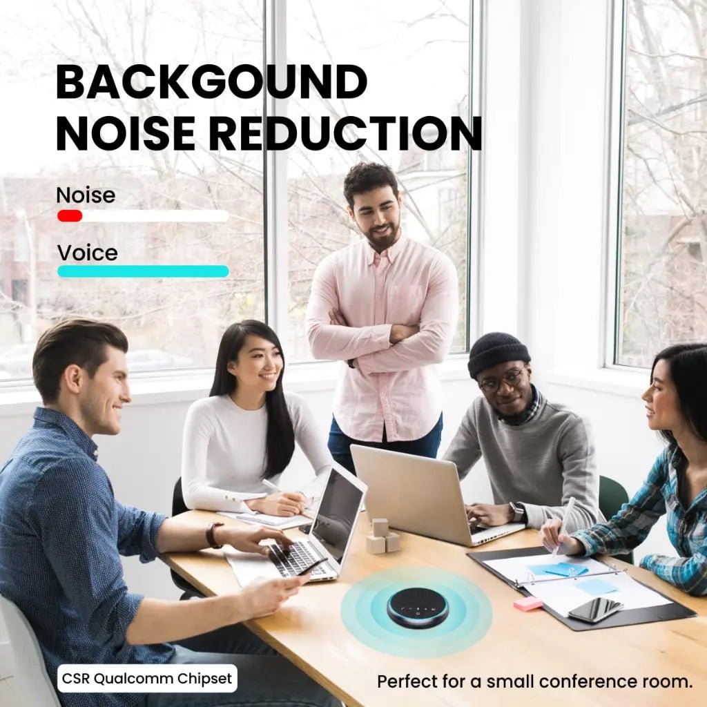 Portronics Talk One POR 1386 Portable Bluetooth 5.1 Conference Speaker with 360-Degree Omnidirectional Voice Coverage
