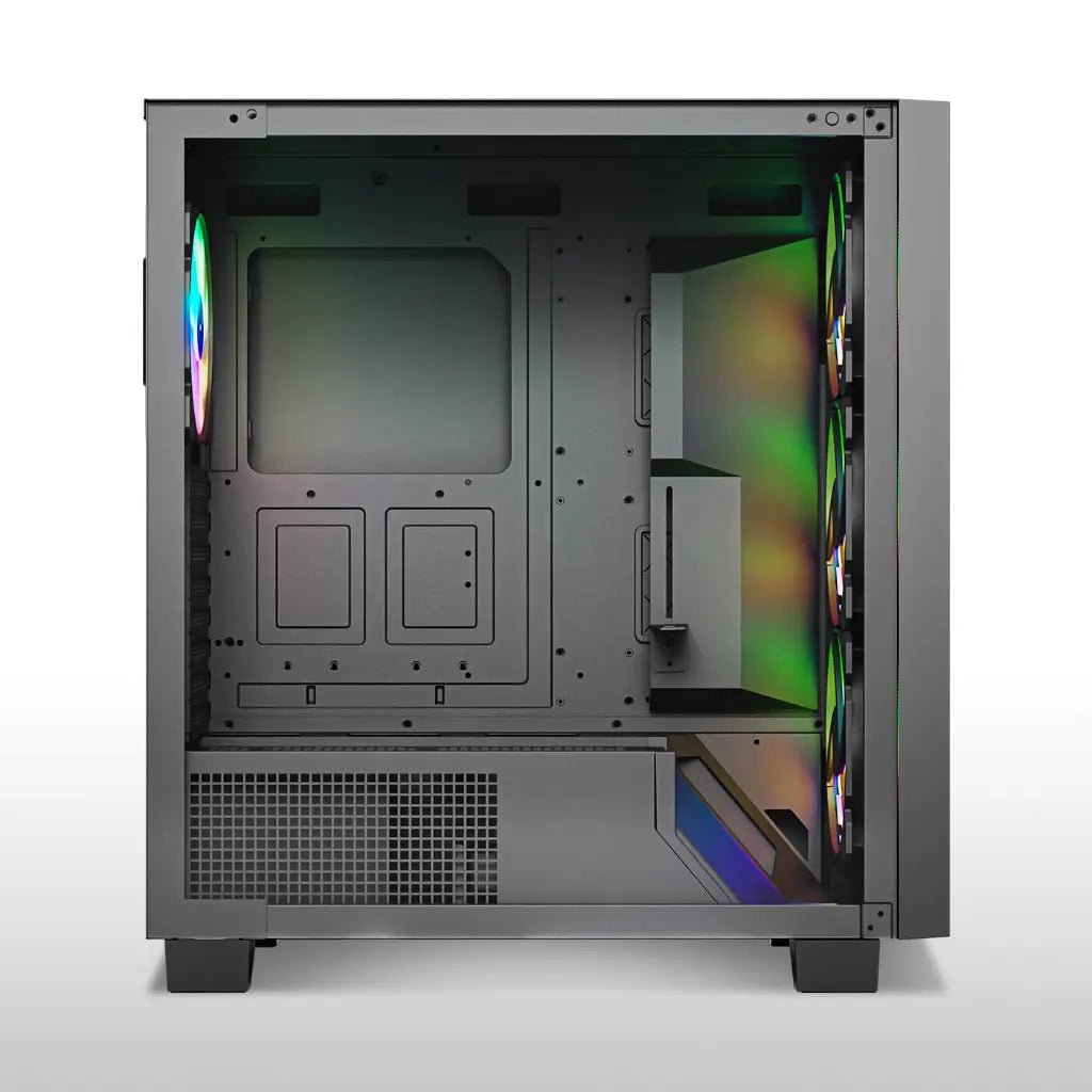 ProLab Design AI848 ARGB Mid-Tower ATX Workstation Cabinet with 4x140mm Fans and USB-C