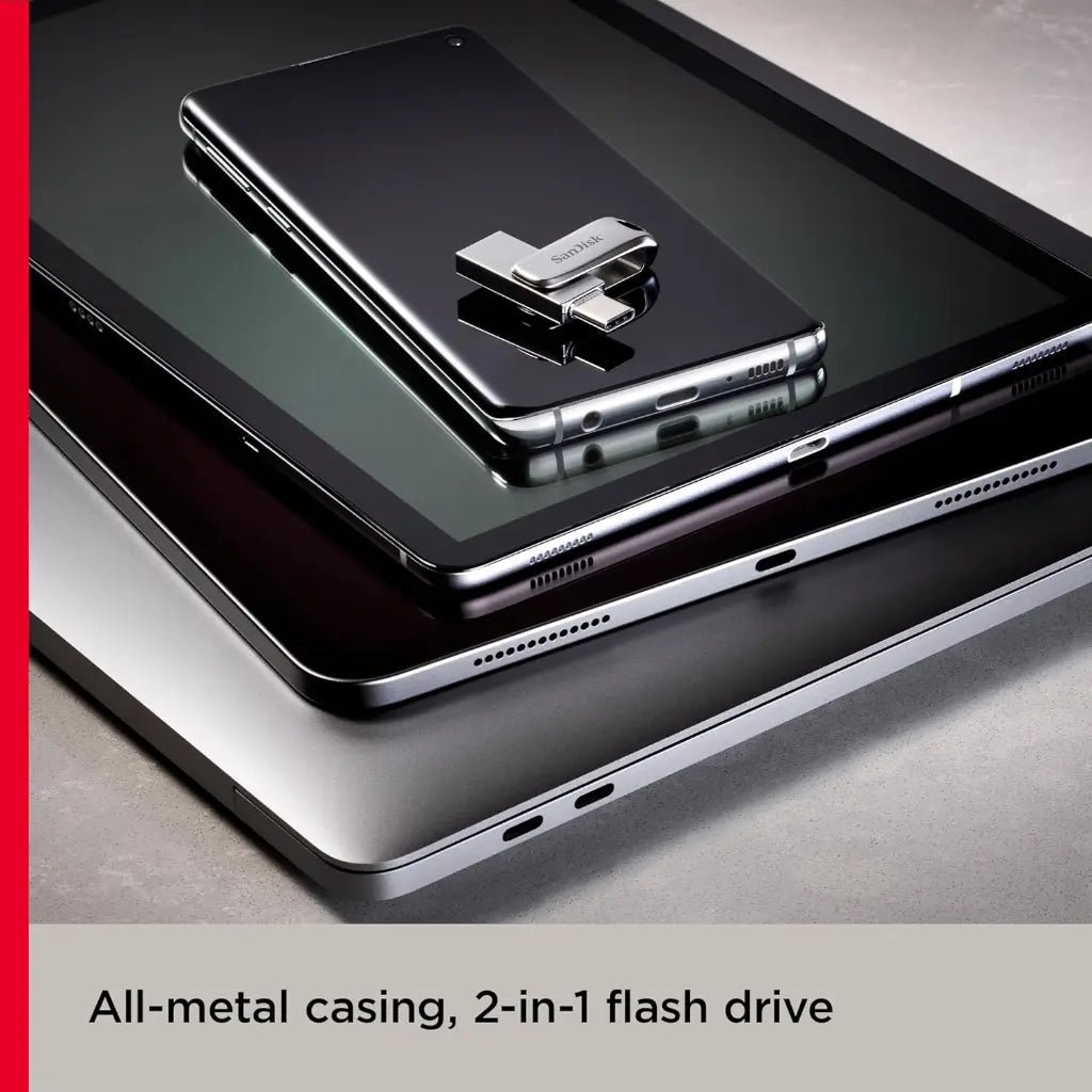 SanDisk Ultra Dual Drive Luxe 128GB USB Type-C and USB Type-A OTG Flash Drive