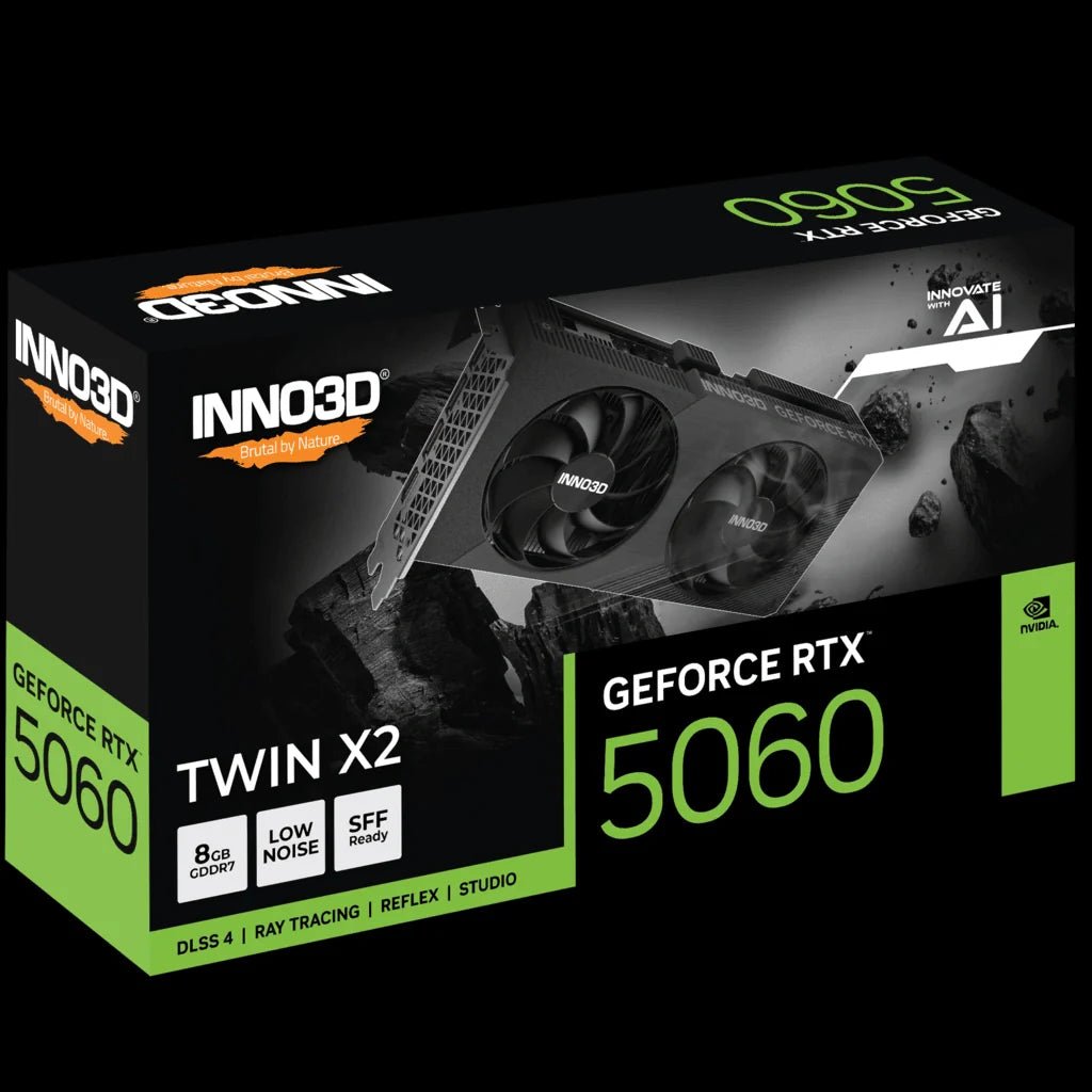 INNO3D GeForce RTX 5060 8GB TWIN X2 GDDR7 Gaming Graphics Card