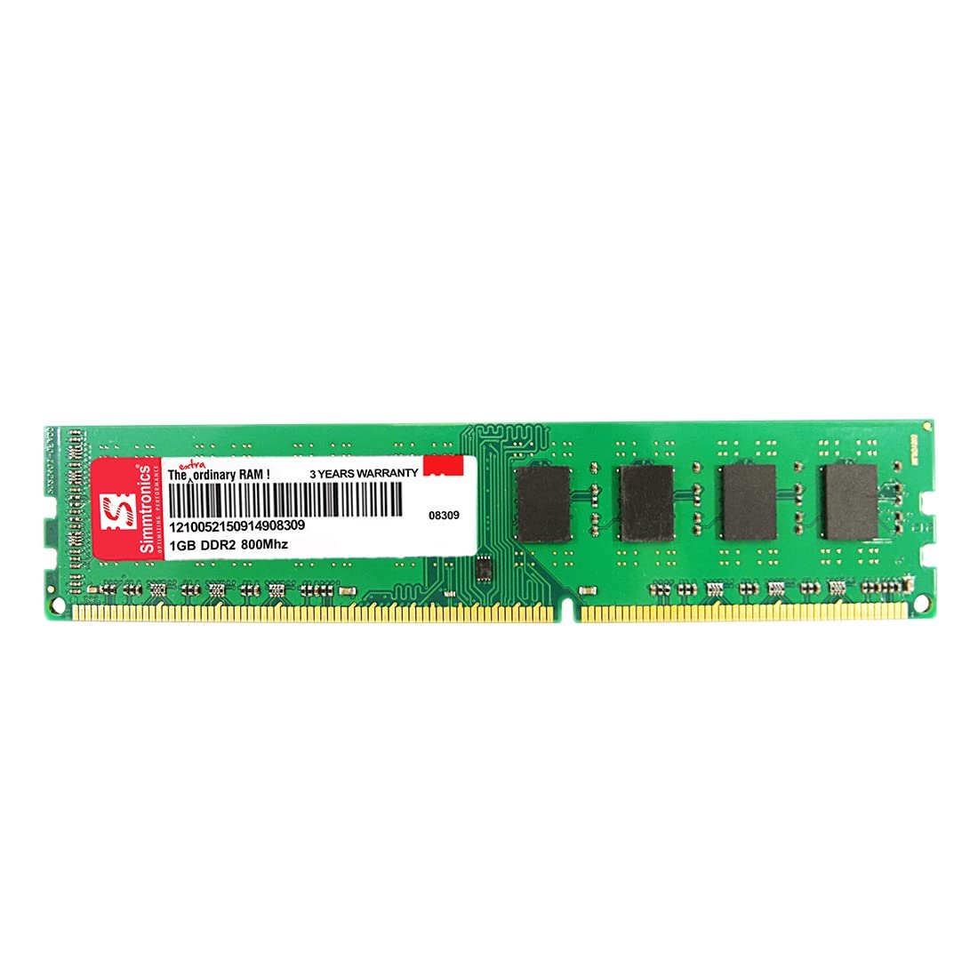 Simmtronics 1GB DDR2 800MHz Desktop RAM Memory Module with 3-Year Warranty
