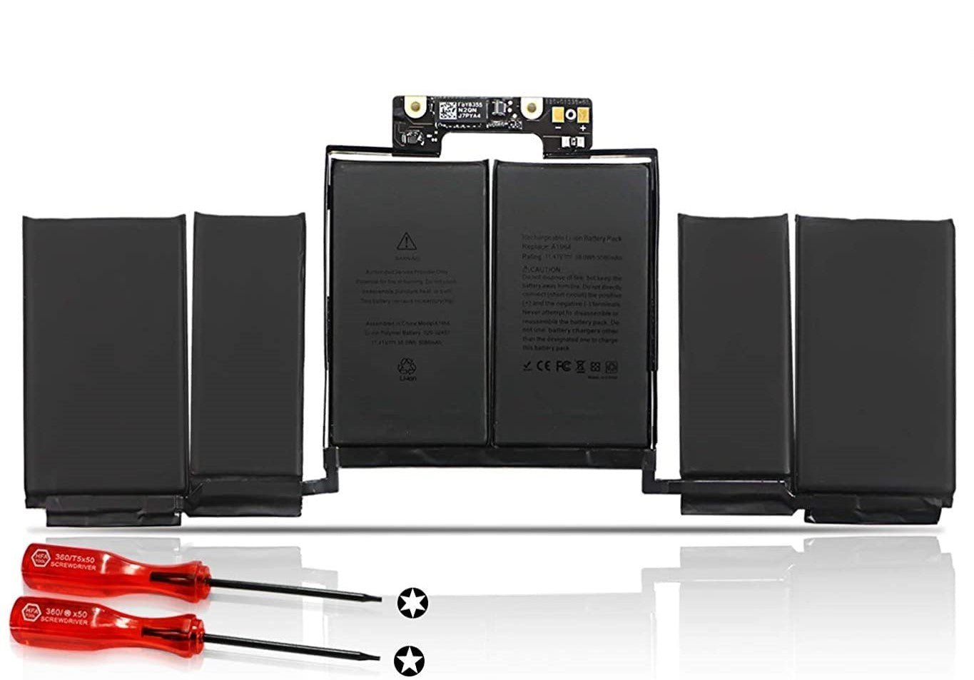 Apple A1964 OEM 58Wh 5186mAh 11.41V 6-Cell Replacement Laptop Battery for MacBook Pro