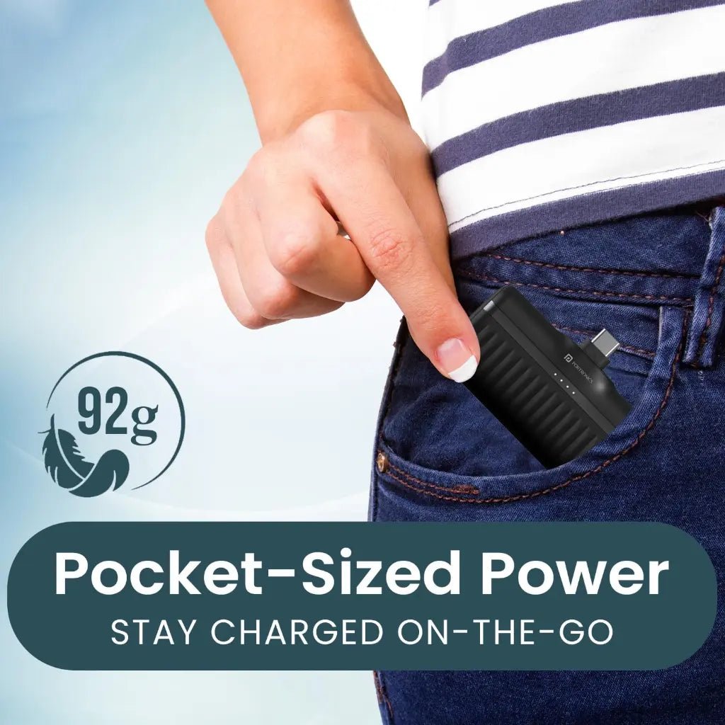 Portronics Power Pebble 5000mAh 20W Type-C Fast Charging Portable Power Bank (POR 2262)