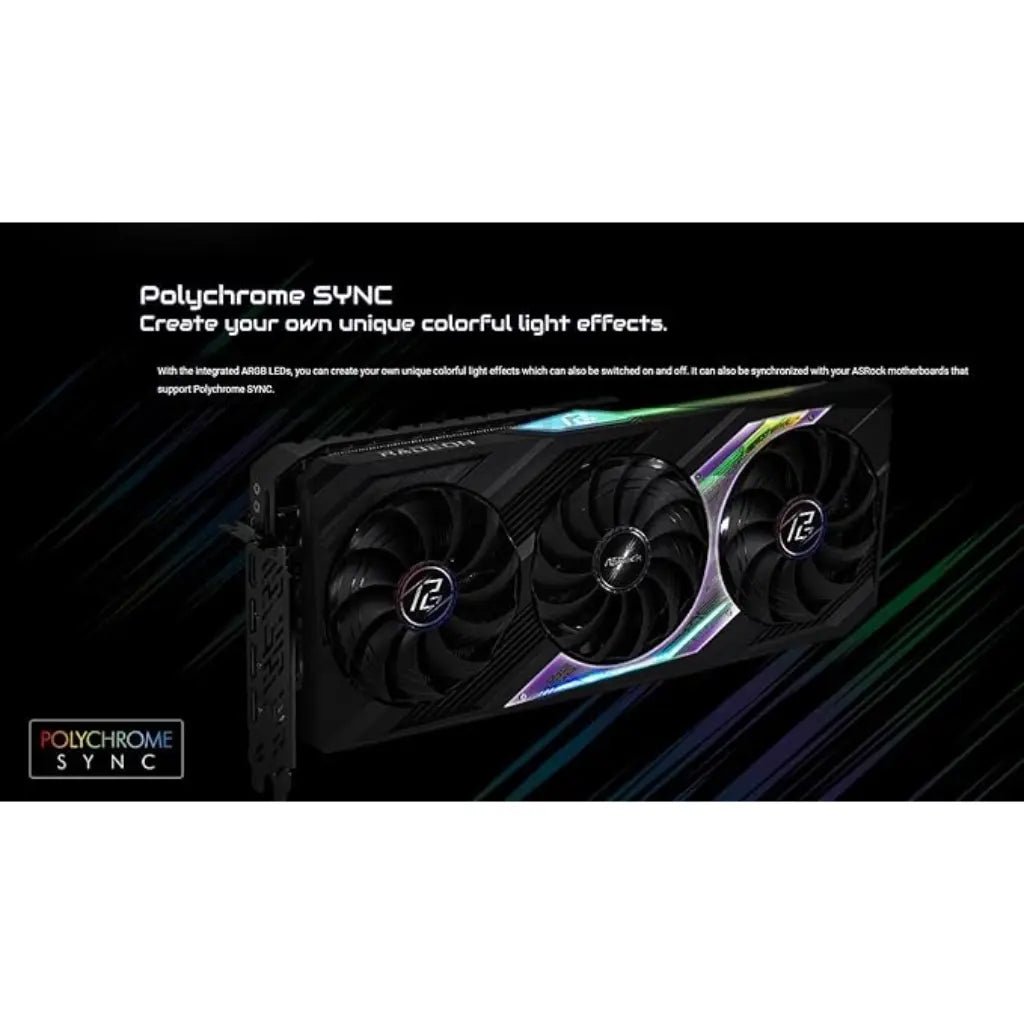 ASRock AMD Radeon RX 7800 XT Phantom Gaming 16GB GDDR6 Overclocked Graphics Card