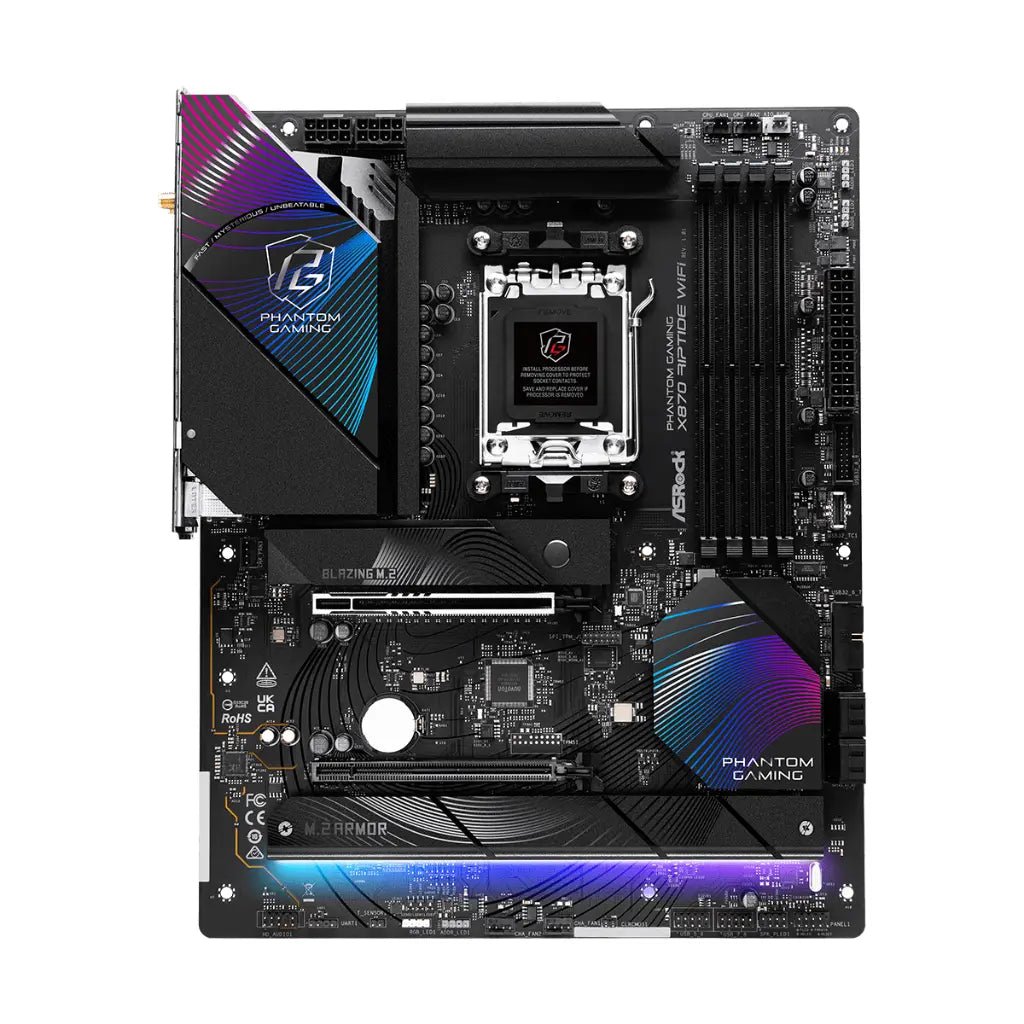 ASRock Phantom Gaming X870 Riptide Wi-Fi AMD AM5 DDR5 ATX Motherboard