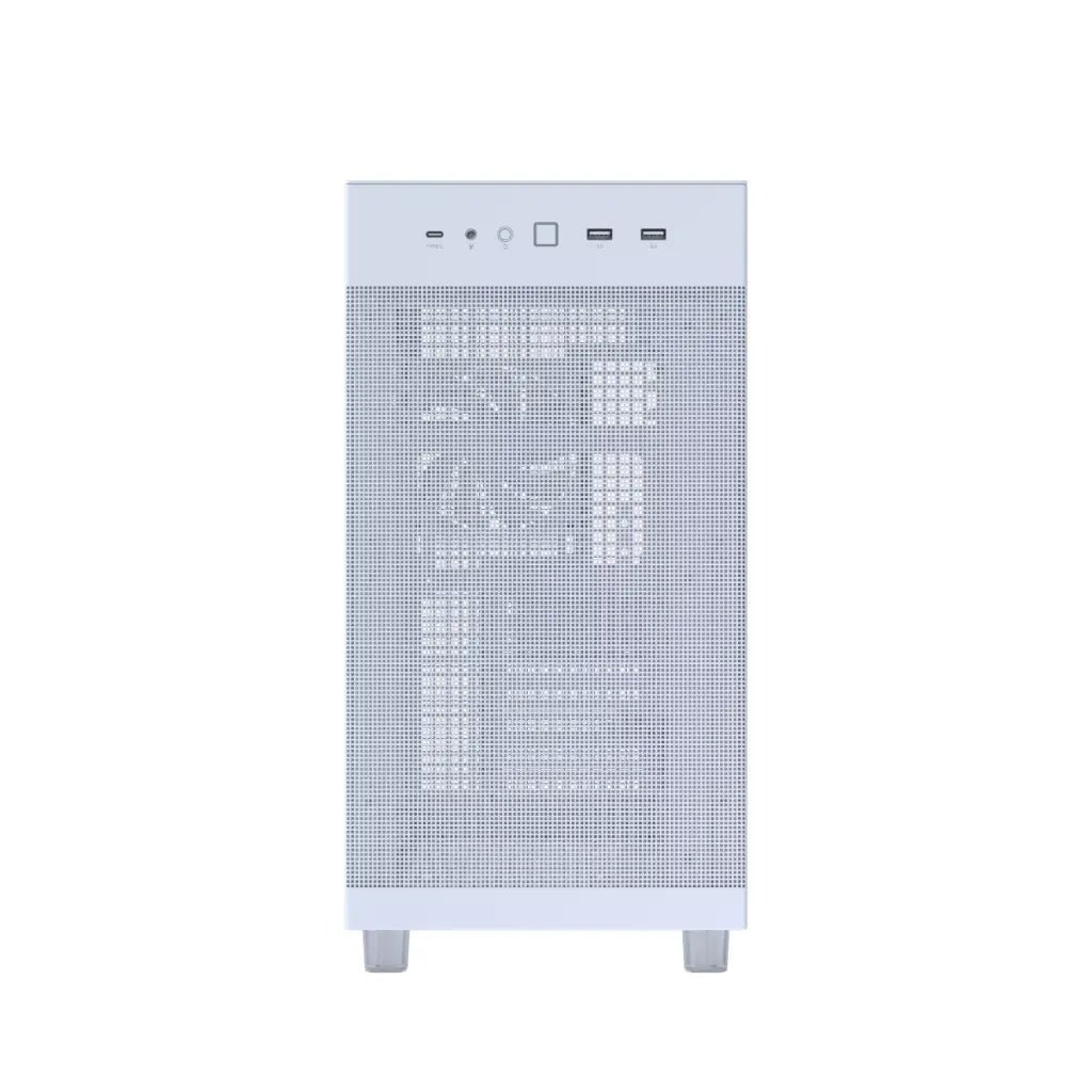 ASUS Prime AP303 White ATX Mid-Tower PC Case with Tempered Glass and 360mm Radiator Support