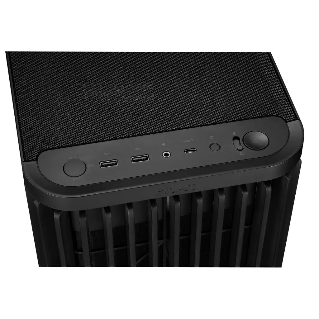 ASUS ProArt PA401 Tempered Glass ATX Mid Tower PC Case - Wood Edition
