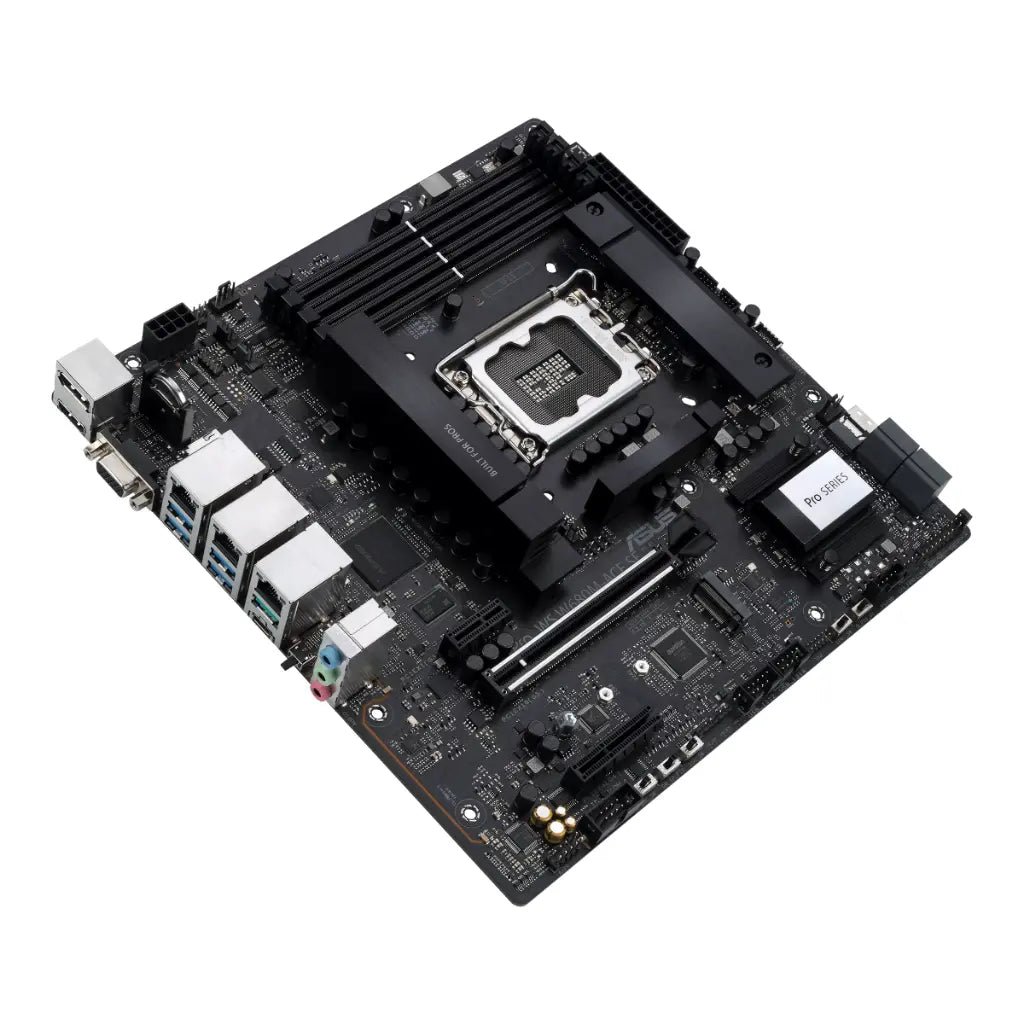 ASUS Pro WS W680M-ACE SE Intel W680 LGA1700 DDR5 Micro-ATX Workstation Motherboard with ECC Memory Support