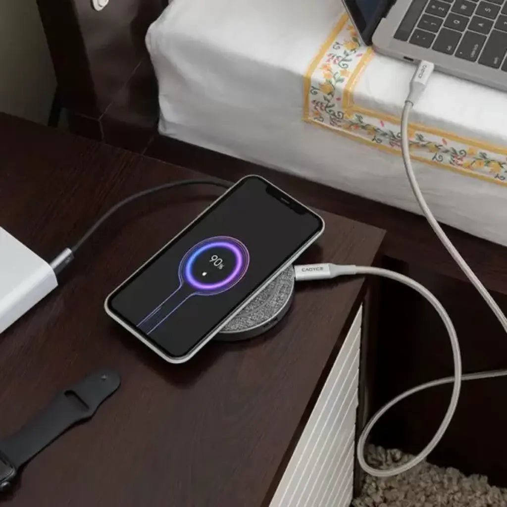 Cadyce CA-WCHP USB-C Multi-Port Docking Station with Integrated Qi Wireless Charging Pad