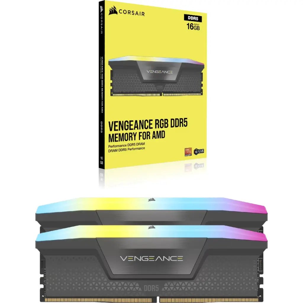 Corsair Vengeance RGB 16GB (1x16GB) DDR5 6000MHz CL36 Desktop Memory Kit
