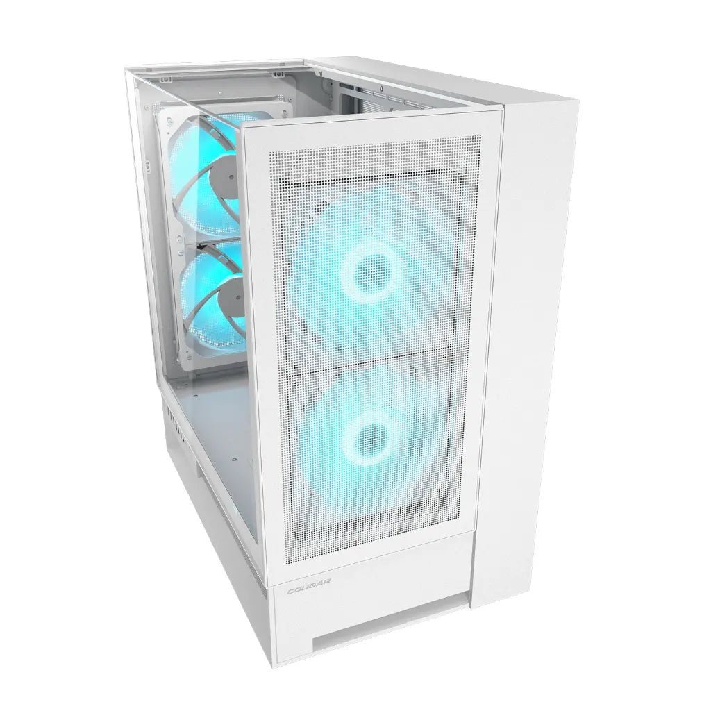 Cougar OmnyX White Mid-Tower PC Case with 4x 160mm Omnidirectional Dynamic Flow PWM Fans