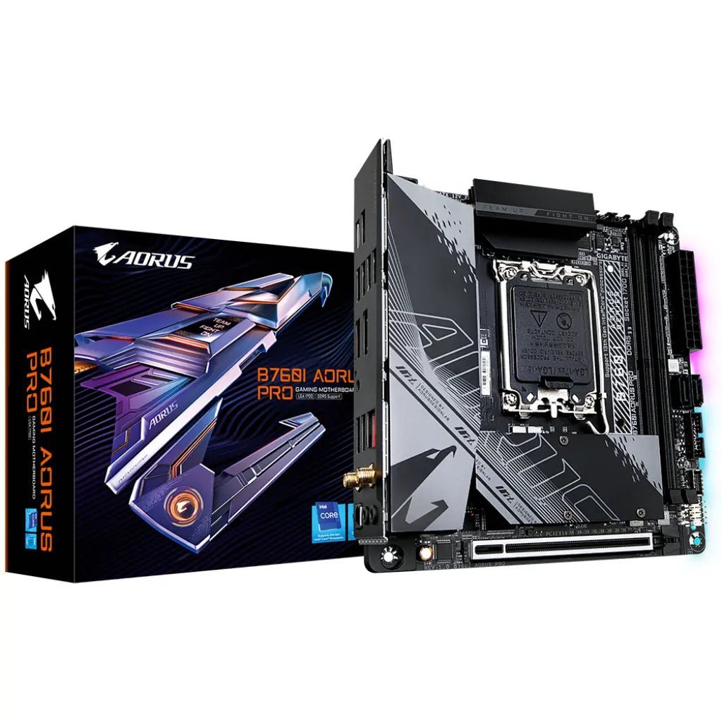Gigabyte B760I AORUS PRO Wi-Fi 6E Intel B760 Chipset DDR5 Mini-ITX Gaming Motherboard