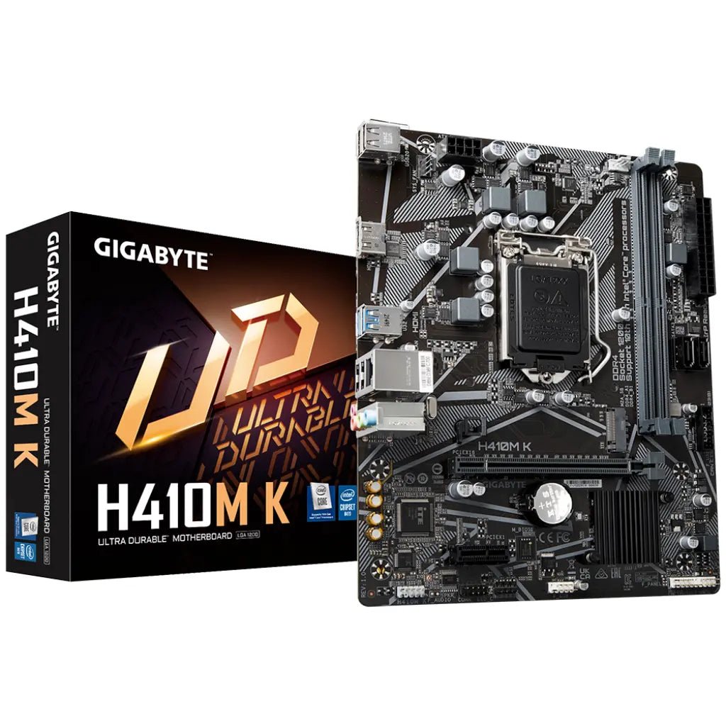 Gigabyte H410M-K Intel H410 Chipset LGA1200 Socket DDR4 Micro-ATX Motherboard