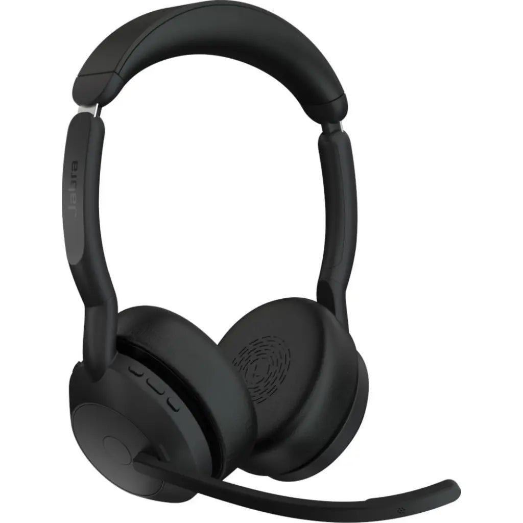 Jabra Evolve2 55 Professional UC Stereo Bluetooth Headset with Active Noise Cancellation and Charging Stand