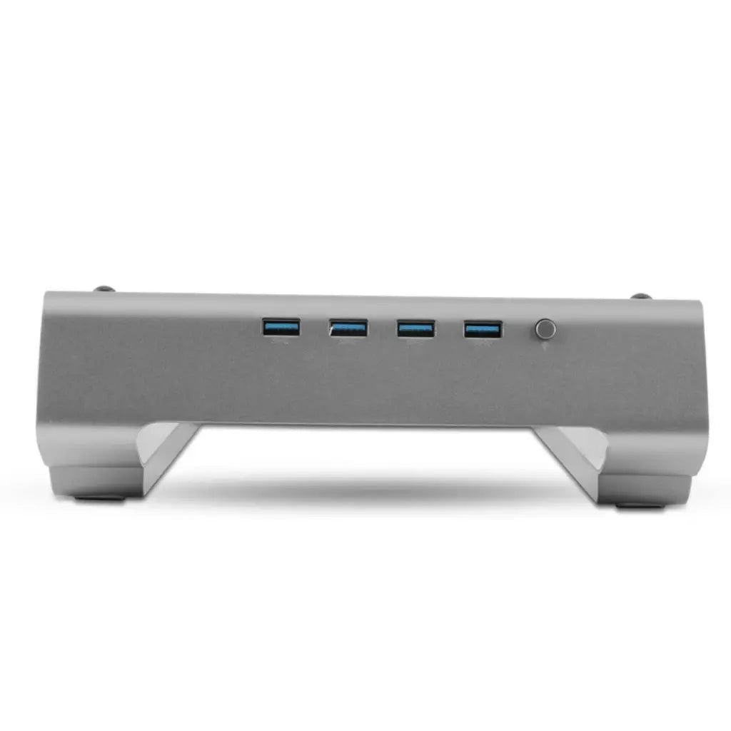 Lapcare Legend Ergonomic Aluminium Alloy RGB Laptop Stand with 4-Port USB 3.0 Hub
